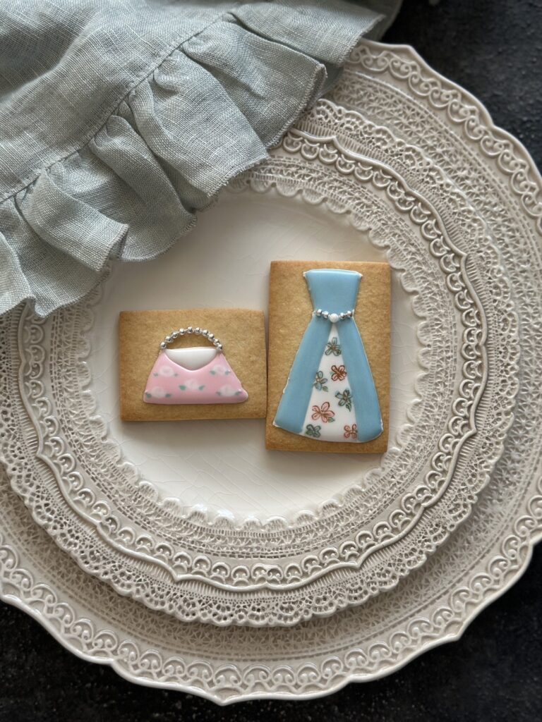 バラのなじみ模様アイシング｜横浜 綱島 Sweet Veil